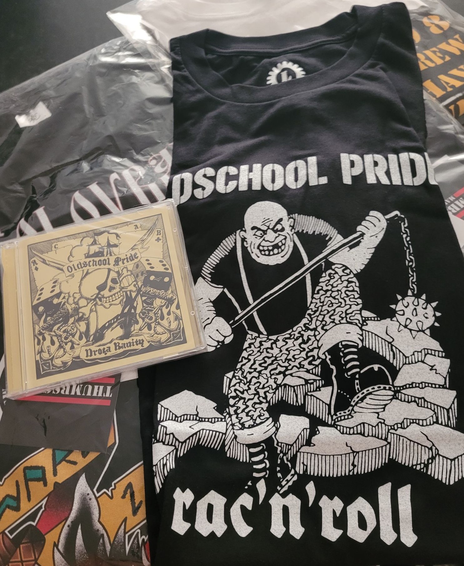 Oldschool Pride T-shirt + CD bundle