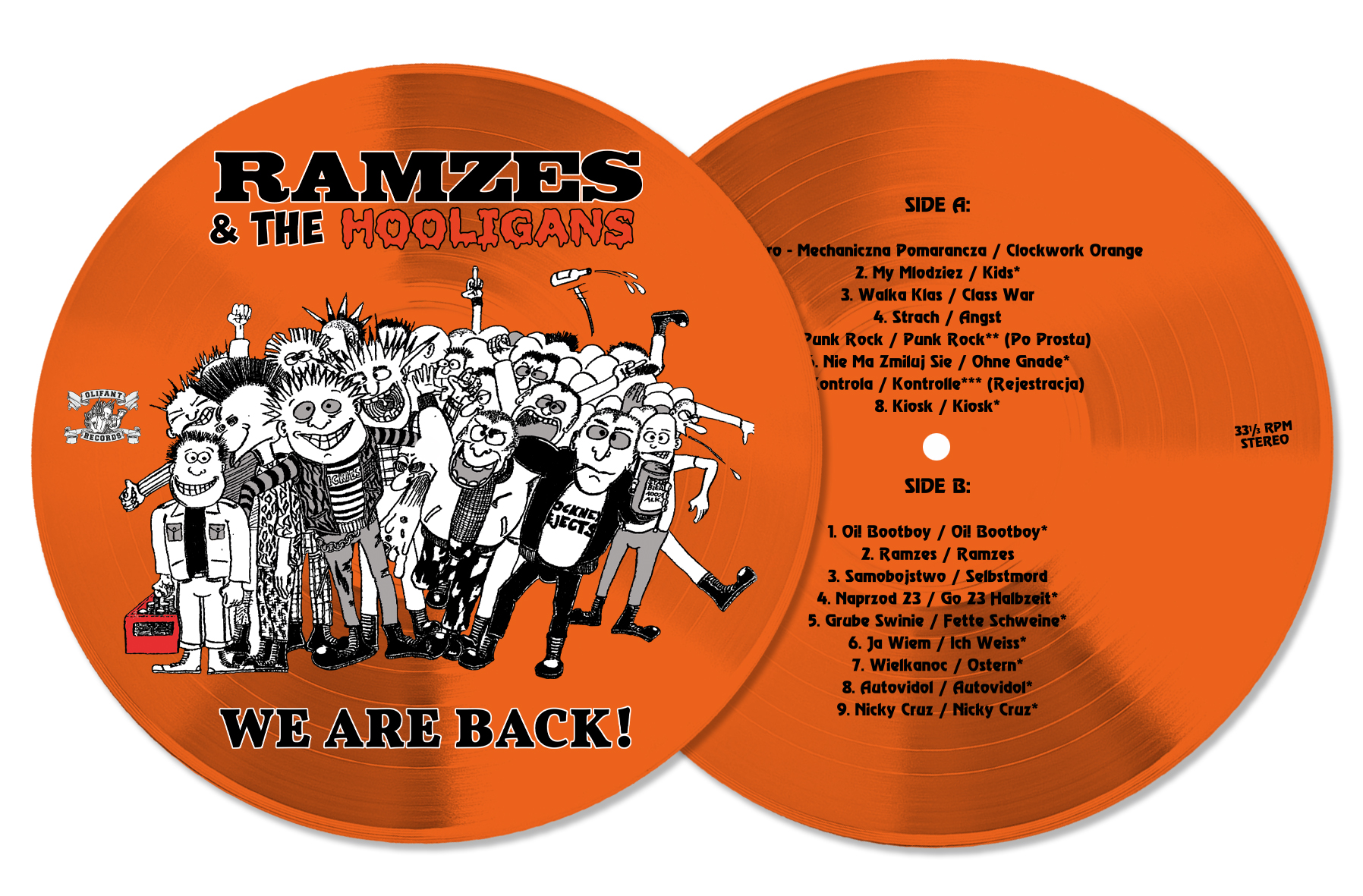 Ramzes & The Hooligans "We Are Back!" PicLP (orange)