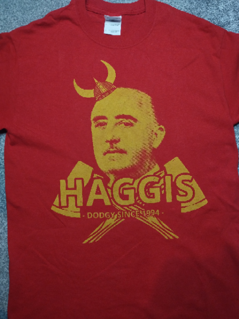 Haggis Red T-Shirt size S