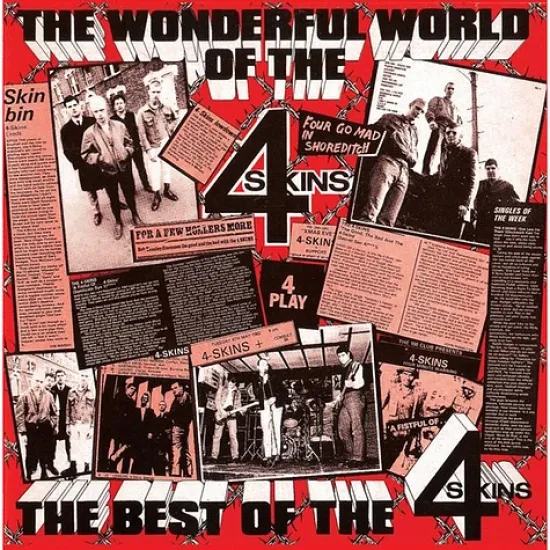 4 Skins "The Wonderful World Of The 4 Skins" LP RED