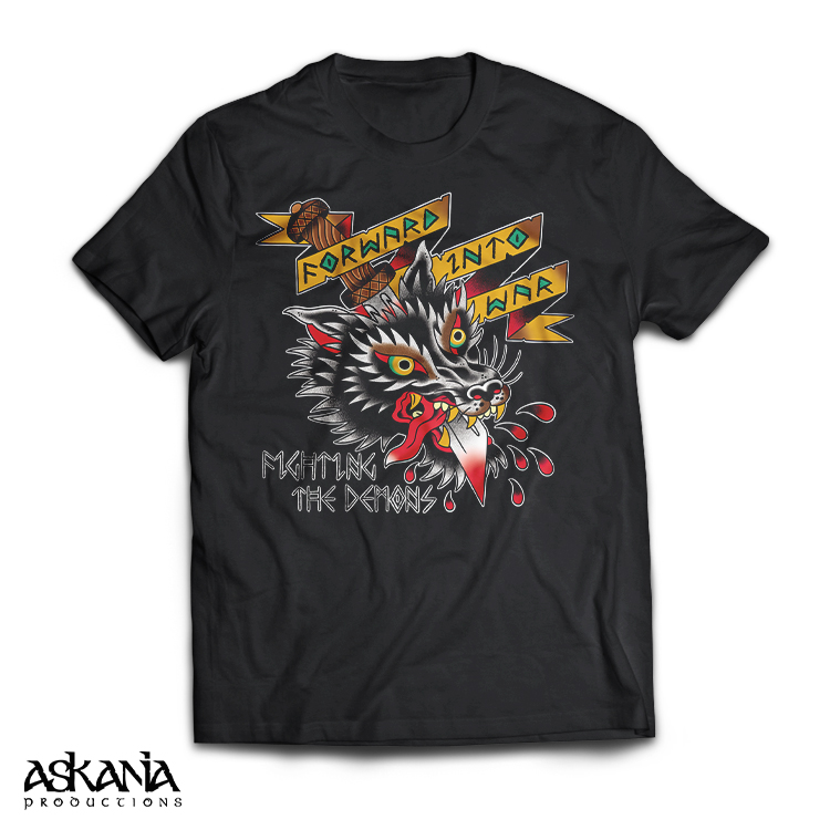 Forward Into War in black