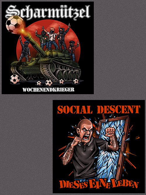 Scharmutzel "Wochenendkrieger" / Social Descent "Dieses eine Leben y"